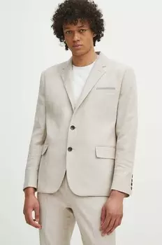 Пиджак из смешанного льна Medicine, бежевый