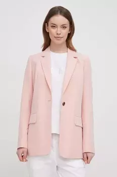 Пиджак из смесового льна Barbour, розовый