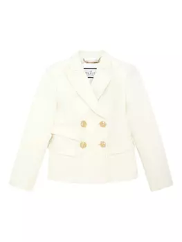 Пиджак из смесовой шерсти Philipp Plein, белый