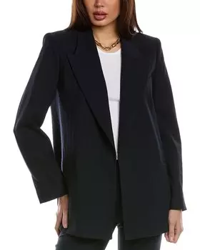 Пиджак из смесовой шерсти Reiss Willow в тонкую полоску, синий