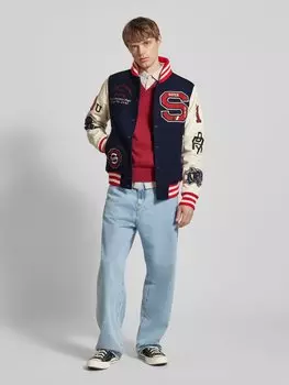 Пиджак из смесовой шерсти с воротником-стойкой Superdry
