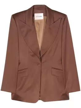 Пиджак из смесовой шерсти STYLAND, коричневый