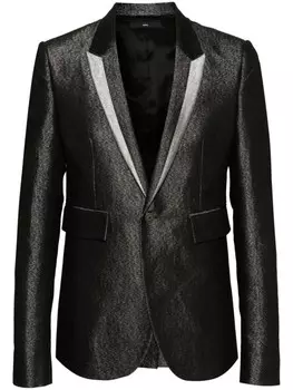 Пиджак из ткани ламе SAPIO, черный