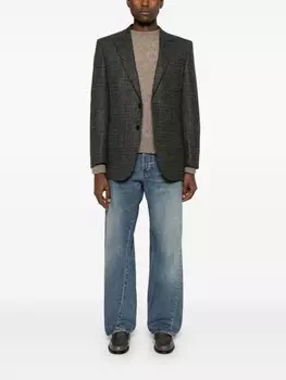 Пиджак из твида цвета подсолнуха Sunflower, серый