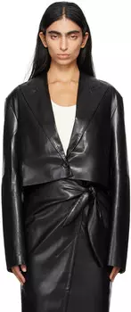 Пиджак из веганской кожи Aidula Nanushka