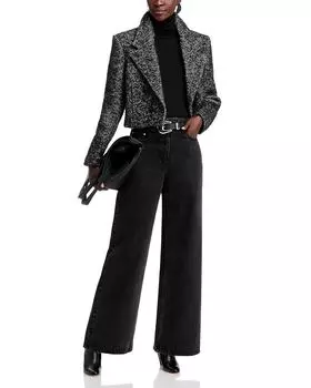 Пиджак из венского твида Anine Bing, черный