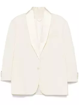 Пиджак из вирджинской шерсти Del Core, нейтральный цвет