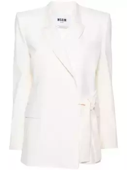 Пиджак из вирджинской шерсти MSGM, нейтральный