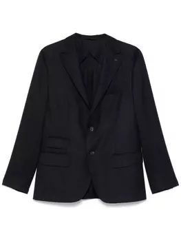 Пиджак из вирджинской шерсти Peserico, синий