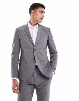Пиджак Jack & Jones суперузкого кроя серого цвета