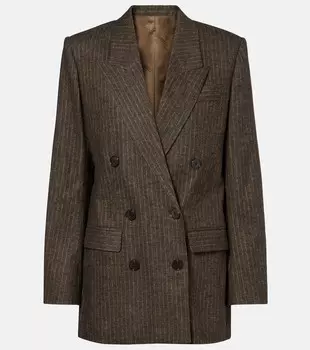 Пиджак Jevima в полоску Isabel Marant, Dark Bronze