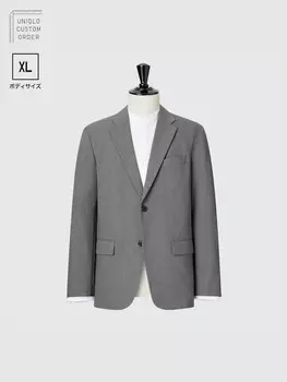 Пиджак kando Uniqlo, светло-серый