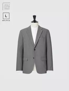 Пиджак kando Uniqlo, светло-серый