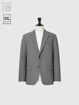 Пиджак kando Uniqlo, светло-серый