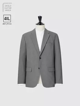 Пиджак kando Uniqlo, светло-серый