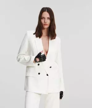 Пиджак Karl Lagerfeld Karl Logo Tailored, белый