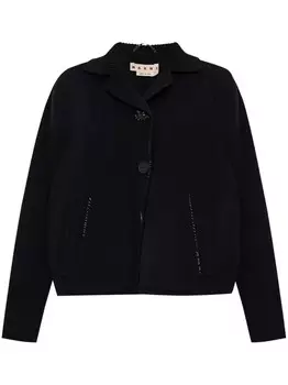 Пиджак Marni на пуговицах, черный