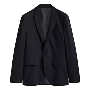 Пиджак Massimo Dutti Slim Fit, темно-синий