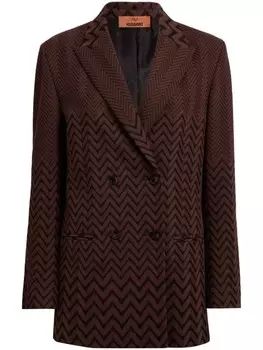 Пиджак Missoni с зигзагом, коричневый