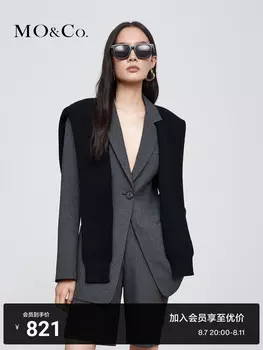 Пиджак Moco с широкими плечами, черный