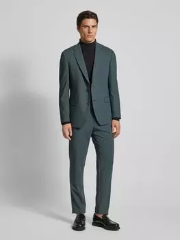 Пиджак Modern Fit на 2 пуговицах из натуральной шерсти, модель «Дэмиан» DIGEL, темно-зеленый