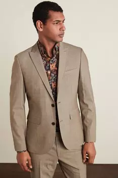 Пиджак Motion flex из эластичной шерсти Next, коричневый