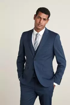 Пиджак Motion Flex из эластичной шерсти Next, синий