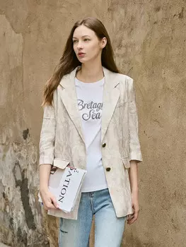 Пиджак Mslan летний, бежевый