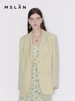 Пиджак Mslan осенний, коричневый