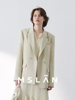 Пиджак Mslan весенний, миндальный