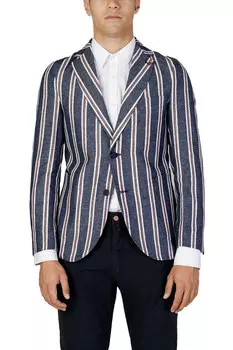 Пиджак Mulish в полоску, синий