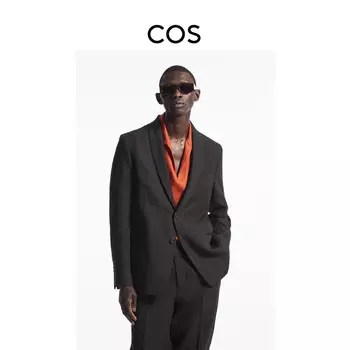 Пиджак мужской Cos льняной, черный