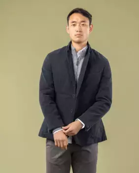 Пиджак мужской классического кроя однотонная Scotta 1985, темно-синий