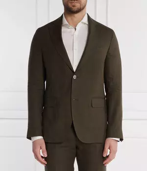 Пиджак мужской Oscar Jacobson льняной классический, коричневый