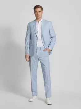 Пиджак на 2 пуговицах с добавлением вискозы и узором в сетку Christian Berg Men, синий