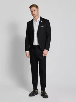 Пиджак на 2 пуговицах с карманами с клапанами Cinque, черный