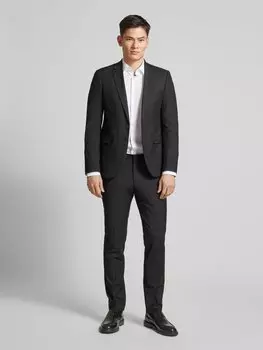 Пиджак на 2 пуговицах с нагрудными карманами и содержанием вискозы MCNEAL, черный