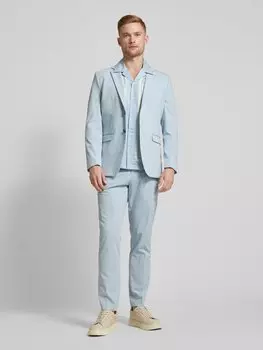 Пиджак на 2 пуговицах с воротником-лацканом, модель «LIAM» SELECTED HOMME, светло-голубой