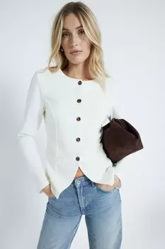 Пиджак на пуговицах River Island, белый