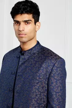 Пиджак Неру с воротником Next, синий