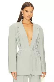 Пиджак Norma Kamali Oversized Single Breasted, цвет Dried Sage