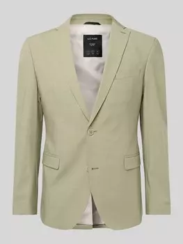 Пиджак облегающего кроя из пестрой эластичной ткани s.Oliver BLACK LABEL, светло-зеленый