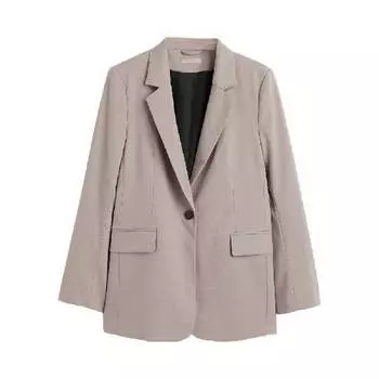 Пиджак однобортный H&amp;M Single-breasted Jacket, серый