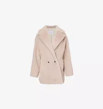 Пиджак Olga с заостренными лацканами, из смеси шерсти и альпаки Max Mara, цвет sabbia