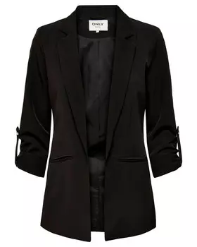 Пиджак ONLY с укороченными рукавами, черный