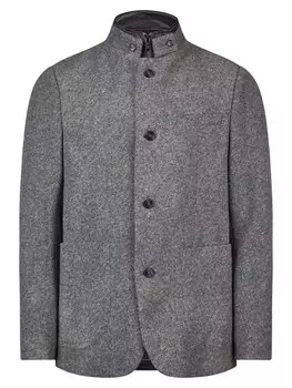 Пиджак от костюма обычного кроя HECHTER PARIS, пятнистый серый