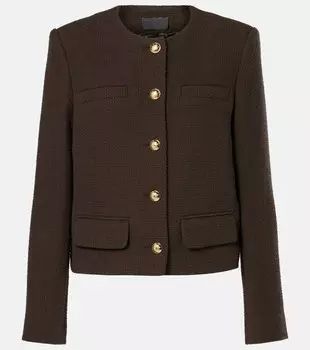 Пиджак Paige из хлопковой смеси Nili Lotan, цвет espresso
