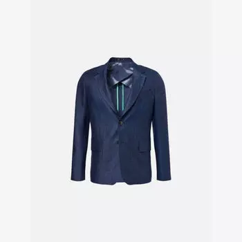 Пиджак Paul Smith с отложным воротником, синий
