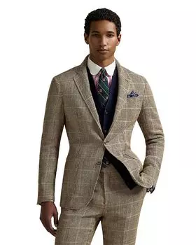 Пиджак Polo Soft Tailored из ткани в ёлочку Polo Ralph Lauren, мультиколор