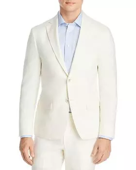 Пиджак приталенного кроя из льна Delave Robert Graham, белый